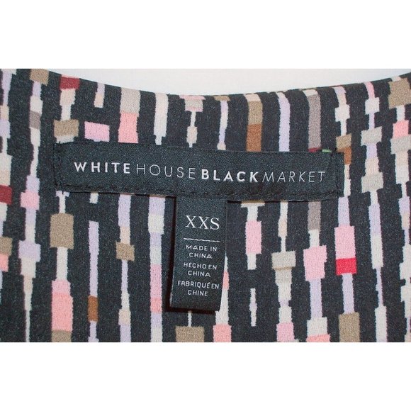 White House Black Market Tank Top XXS Sleeveless Layered Split Back Hi Lo - Picture 5 of 9